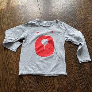 Picnik long sleeve bear tee size 4 years